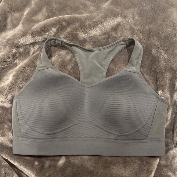 Gymshark Lightweight High Support Sports Bra Charcoal - Picture 3 of 6